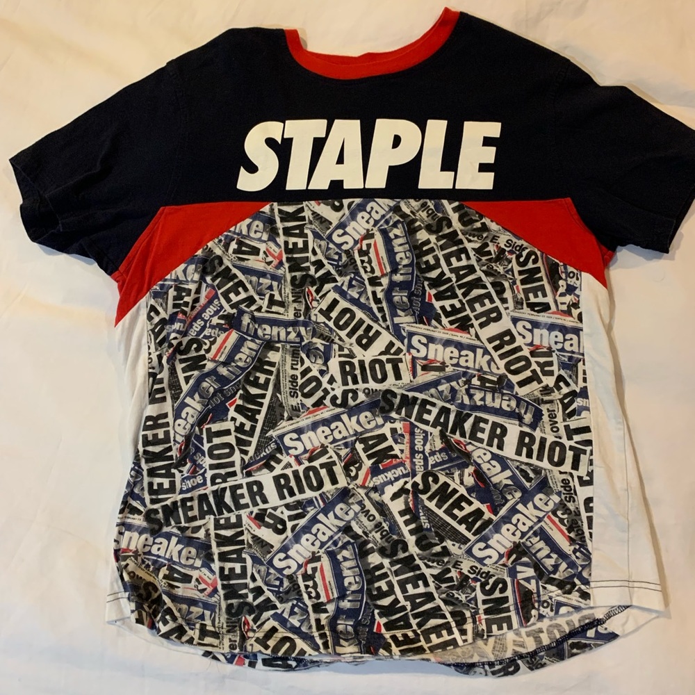 Vintage T-shirt by Staple “Goodluck” sneaker riots
